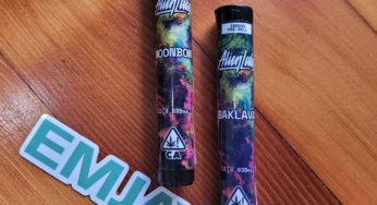 Cannabis Product Review: Moonbow and Baklava Pre-Rolls from Alien Labs