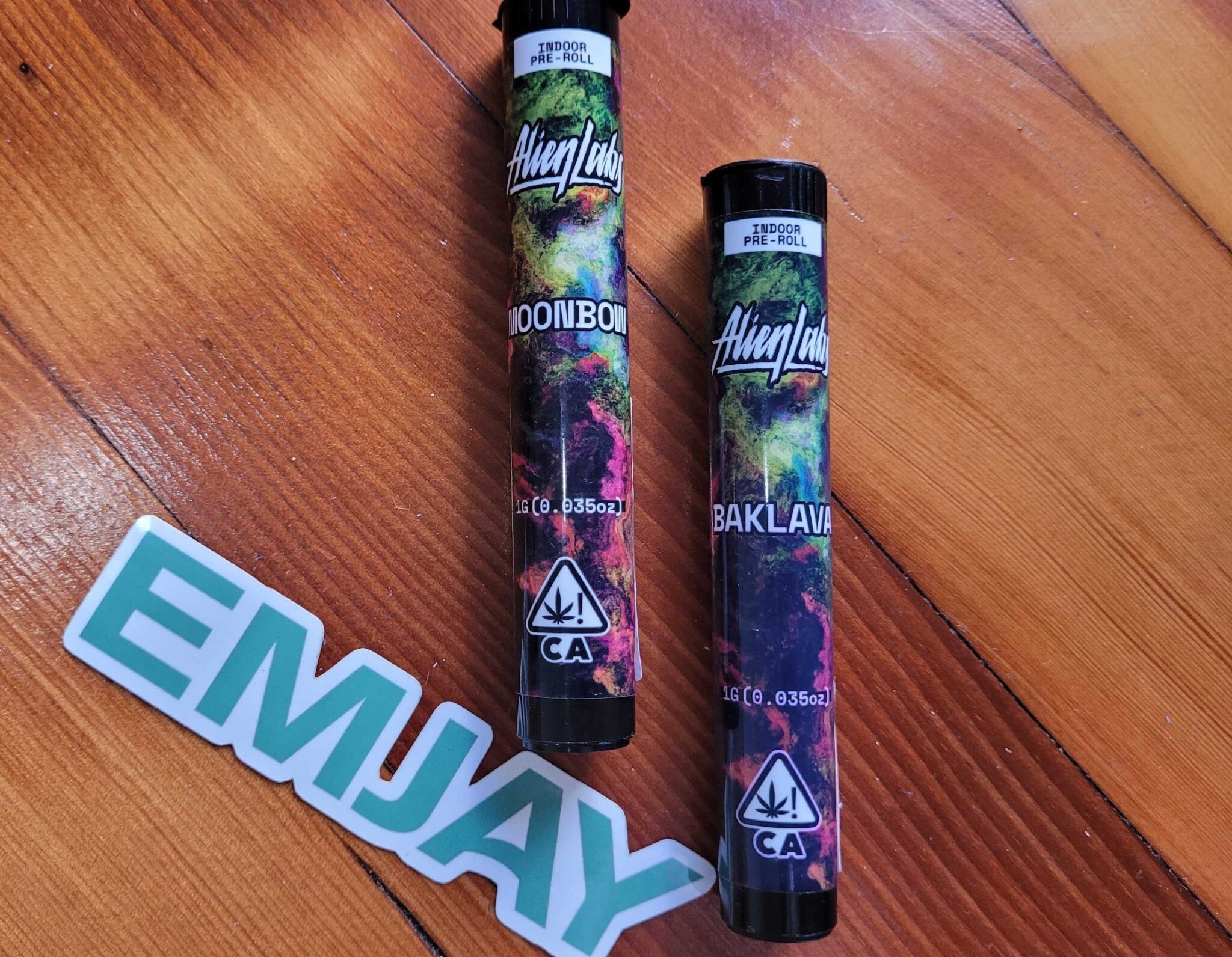 Alien Labs Baklava and Moonbow Preroll_ Emjay review