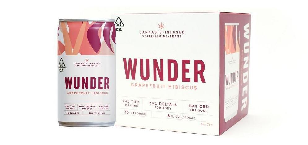 Wunder Grapefruit Hibiscus Sparkling Water_top five cannabis products under $50
