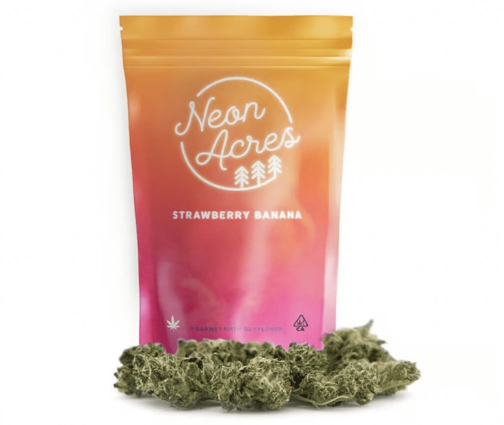 Neon Acres_Strawberry Banana_The best indica strains 2023