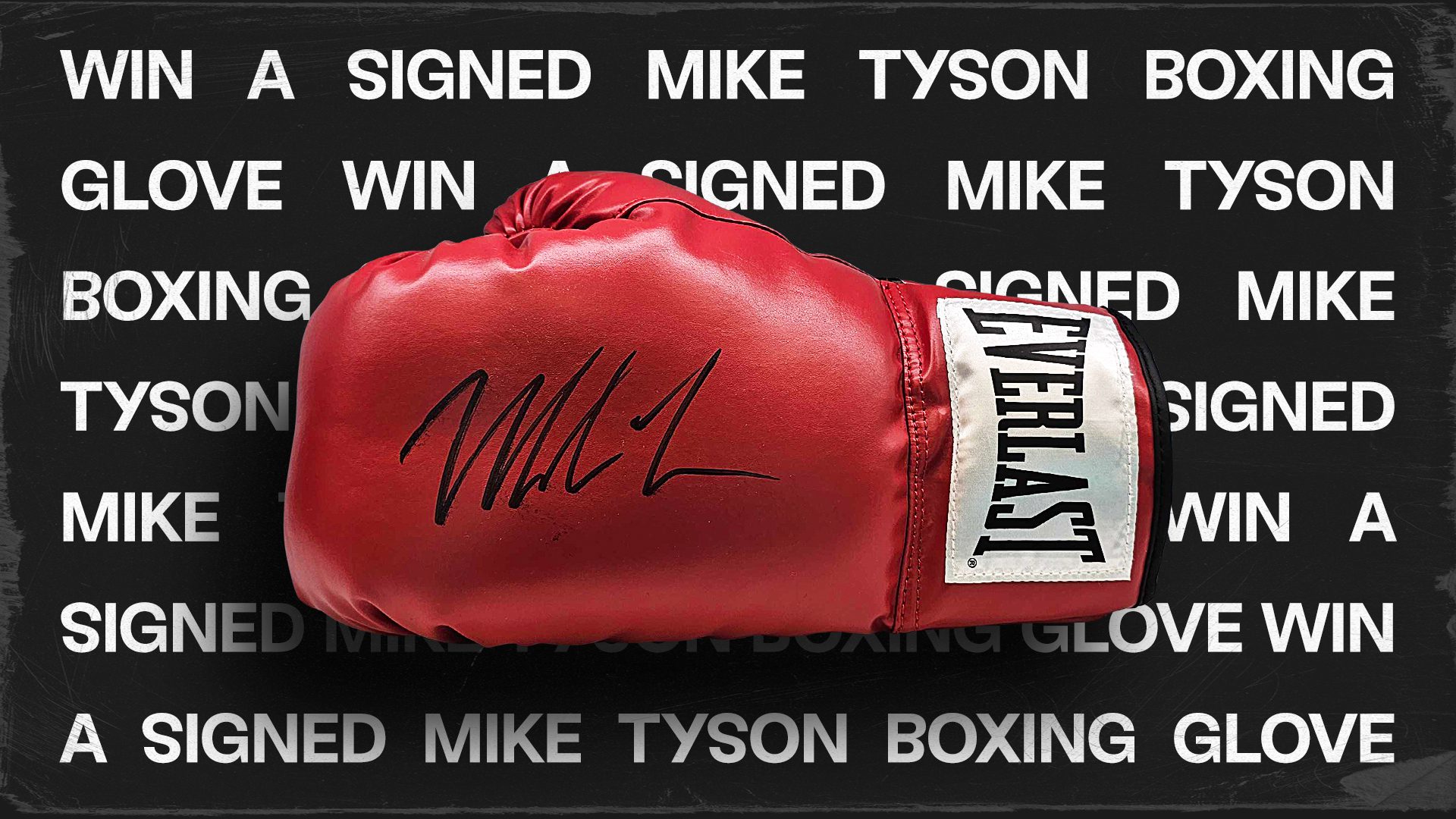 Win a Signed Mike Tyson Boxing Glove